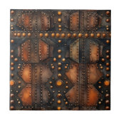 Steampunk-Riveted Metal Tile Fliese (Vorderseite)