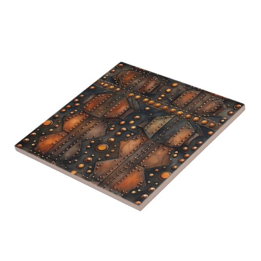 Steampunk-Riveted Metal Tile Fliese (Seite)