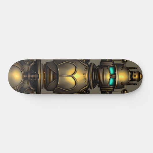 Steampunk Robot Knight Skateboard (Horizontal)