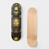 Steampunk Robot Knight Skateboard (Vorderseite)