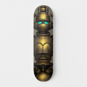 Steampunk Robot Knight Skateboard (Vorderseite)