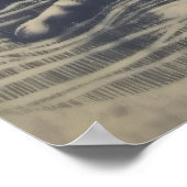 Steampunk Robot Linocut Poster (Ecke)