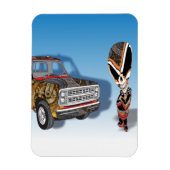 Steampunk Robot Teenage Alien Cyborg Magnet (Vertikal)