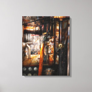 Steampunk - Rohrleitungen - Rohre Leinwanddruck