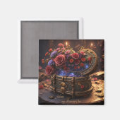Steampunk Romance Magnet (Vorderseite/Rückseite)