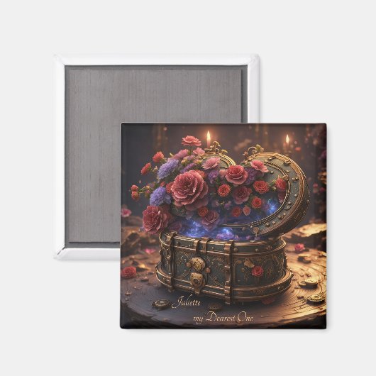 Steampunk Romance Magnet (Vorderseite/Rückseite)