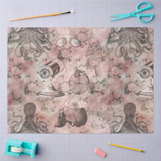 Steampunk Romance Series Design 2 Seidenpapier (Basteln)