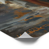 Steampunk Romance - Vintage Wasserfarbenkunst Poster (Ecke)