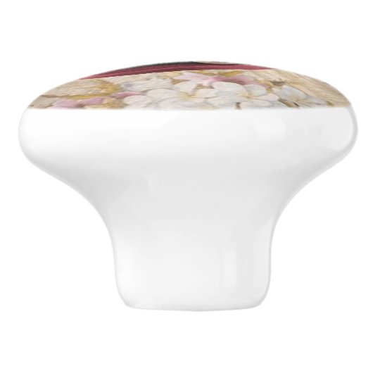 Steampunk Romantic Hat W/Watch & Feathers Keramikknauf (Seitenansicht)