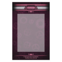 Steampunk, rosa Herzen an Gängen, Monogramm