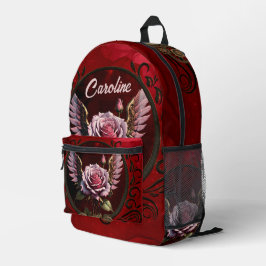 Steampunk-Rose Bedruckter Rucksack