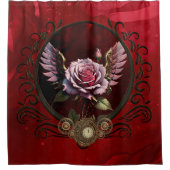 Steampunk-Rose Duschvorhang (Vorderseite)
