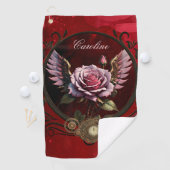 Steampunk-Rose Golfhandtuch (Insitu)