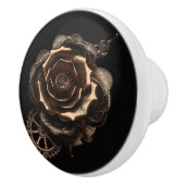 Steampunk-Rose Keramikknauf (Rechts)