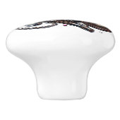 Steampunk Rose, Metal Key and Pocket Watch Keramikknauf (Seitenansicht)