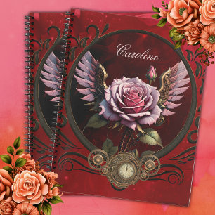 Steampunk-Rose Notizblock