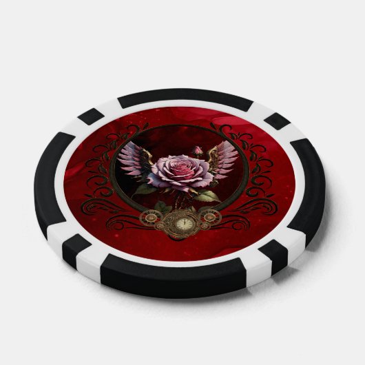 Steampunk-Rose Pokerchips (Einzeln)