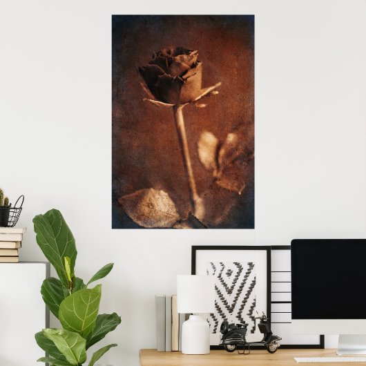 Steampunk-Rose Poster (Heimbüro)