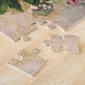 Steampunk-Rose | Rosa und Gold ausgezeichnet Puzzle (Seite)