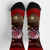 Steampunk-Rose Socken (Oben)