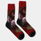 Steampunk-Rose Socken (Rechts)