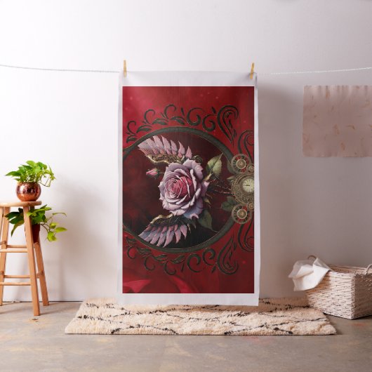 Steampunk-Rose Stoff (Beispiel)