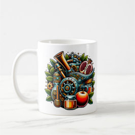Steampunk Rosh Hashanah Kaffeetasse