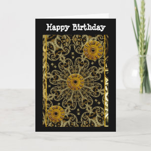 Steampunk Rost-Maschineriezähne mechanisch Karte