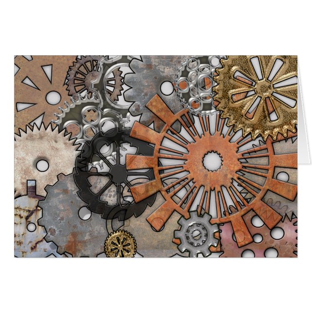 STEAMPUNK ROSTIGE GÄNGE (Vorderseite (Horizontal))