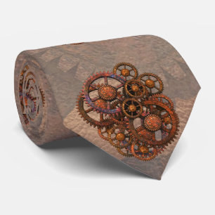 Steampunk rostige Metallzahnräder mit Schatten Krawatte