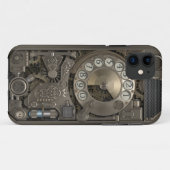 Steampunk Rotary Metal Dial Phone. Case-Mate iPhone Hülle (Rückseite (Horizontal))