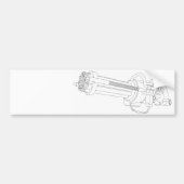 Steampunk Rotation Gun Autoaufkleber (Vorne)
