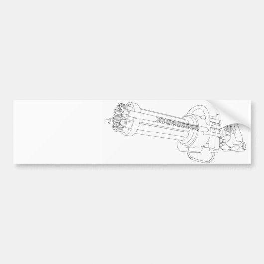 Steampunk Rotation Gun Autoaufkleber (Vorne)