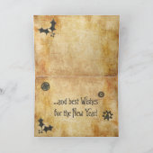 Steampunk rotes viktorianisches karte (Innenseite)