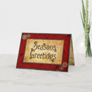 Steampunk rotes viktorianisches karte