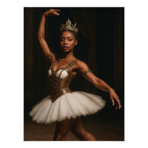 Steampunk Royal Ballerina Elegante Fantasie Fotodruck