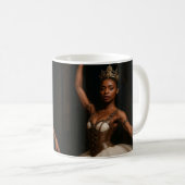 Steampunk Royal Ballerina Elegante Fantasie Kaffeetasse (VorderseiteRechts)