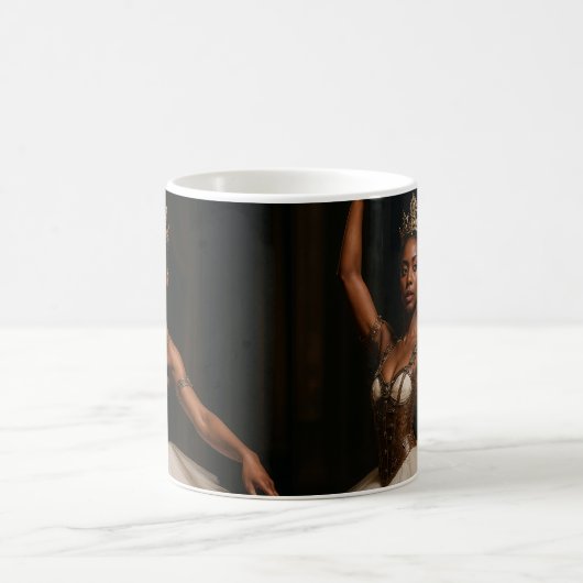 Steampunk Royal Ballerina Elegante Fantasie Kaffeetasse (Mittel)