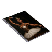 Steampunk Royal Ballerina Elegante Fantasie Notizblock (Rechte Seite)