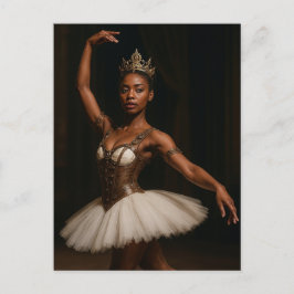 Steampunk Royal Ballerina Elegante Fantasie Postkarte