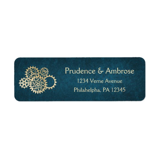 Steampunk-Rücksendeadresse (Vorne)