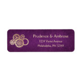 Steampunk-Rücksendeadresse (Vorne)