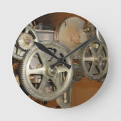 Steampunk Runde Wanduhr (Vorderseite)