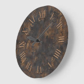 Steampunk-Rustikale Metallwanduhr Große Wanduhr (Winkel)