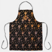 Steampunk Rusty Ballooning Theme Monogram Schürze (Vorderseite)