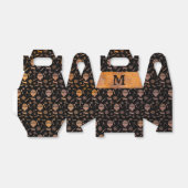 Steampunk Rusty Balloons Monogram Gable Geschenkschachtel (Ungefaltet)