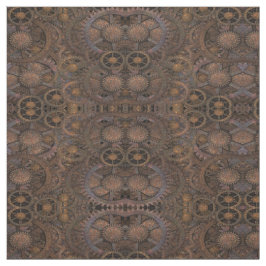 Steampunk Rusty Cogs Fabric Stoff