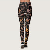 Steampunk-Rusty Crows and Gears Leggings (Rückseite)