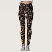 Steampunk-Rusty Crows and Gears Leggings (Vorderseite)