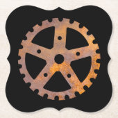 Steampunk Rusty Gear II Untersetzer (Vorderseite)